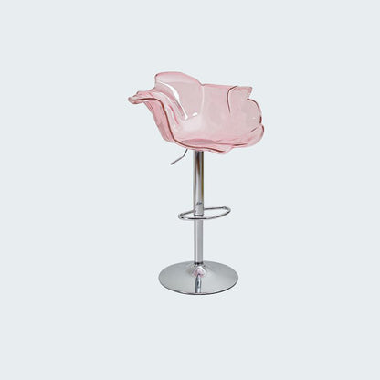 Contemporary Nordic Bud Injection Molding Iron Bar Stool Backrest Armrest For Dining Room