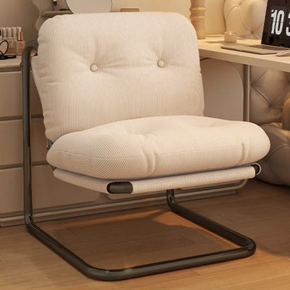 Contemporary Nordic Square Corduroy Iron Doll Cotton Sponge Sofa Backrest Armless For Bedroom