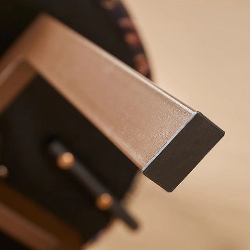 Traditional French Shell Round Cotton Linen Solid Wood Swivel Dining Chair Backrest Armless For Dining Room