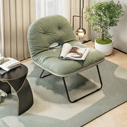 Contemporary Nordic Square Foldable Leather Iron Doll Cotton Sponge Sofa Backrest Armless For Bedroom