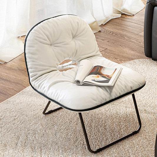 Contemporary Nordic Square Foldable Leather Iron Doll Cotton Sponge Sofa Backrest Armless For Bedroom