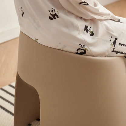 Contemporary Nordic Fabric PP Sponge Upholstered Dining Chair Backless Armless For Dining Room