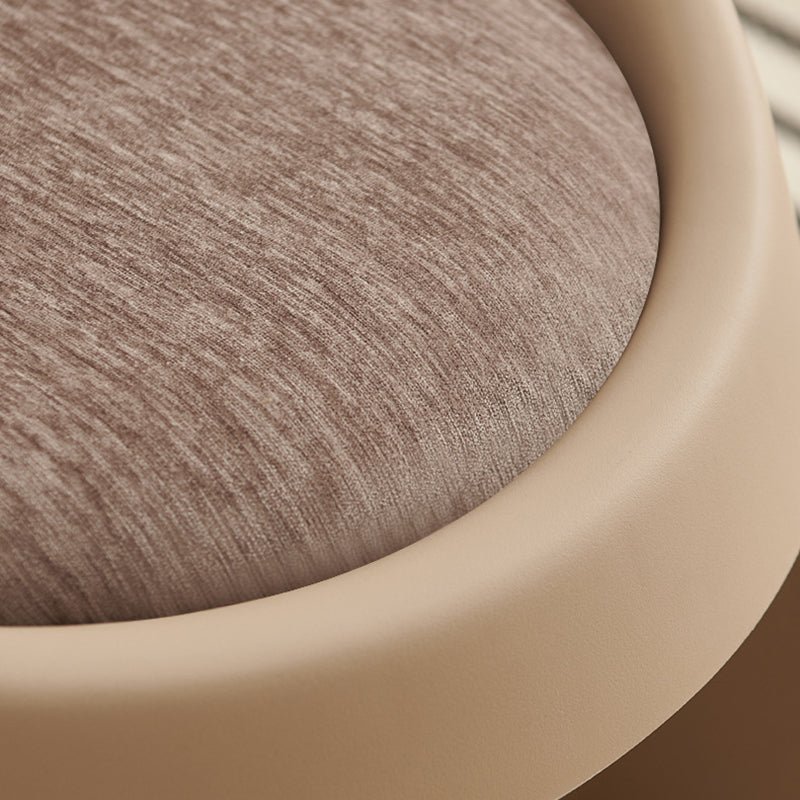 Contemporary Nordic Fabric PP Sponge Upholstered Dining Chair Backless Armless For Dining Room