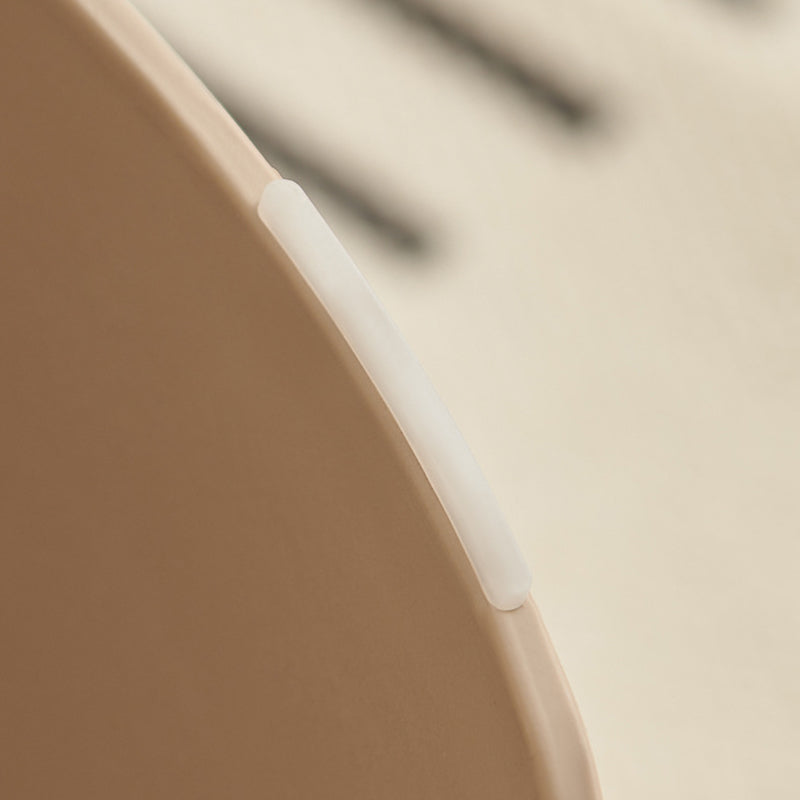 Contemporary Nordic Fabric PP Sponge Upholstered Dining Chair Backless Armless For Dining Room