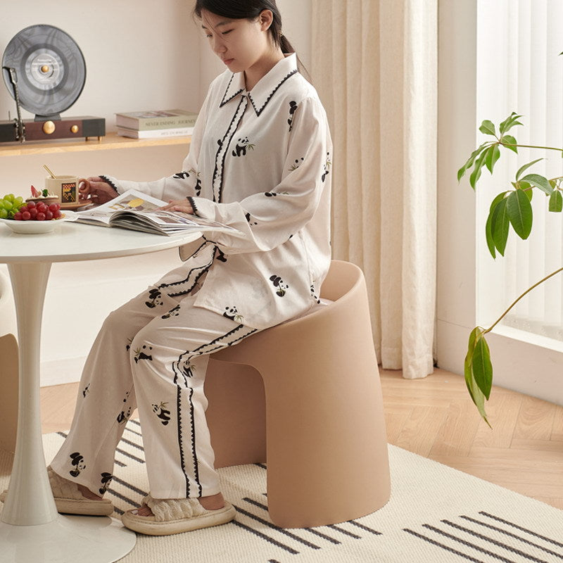 Contemporary Nordic Fabric PP Sponge Upholstered Dining Chair Backless Armless For Dining Room