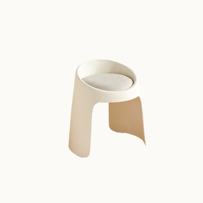 Contemporary Nordic Fabric PP Sponge Upholstered Dining Chair Backless Armless For Dining Room