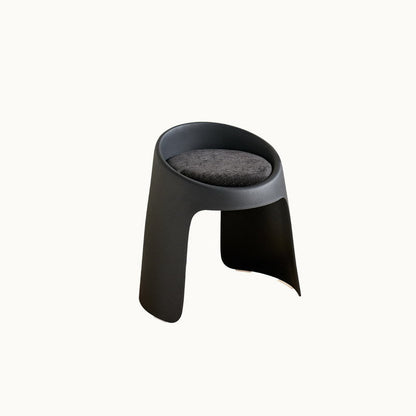 Contemporary Nordic Fabric PP Sponge Upholstered Dining Chair Backless Armless For Dining Room