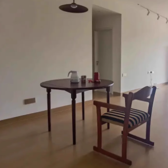 Traditional French Square Upholstered Fabric Rubber Wood Solid Wood Multilayer Board Dining Chair Backrest Armrest For Dining Room