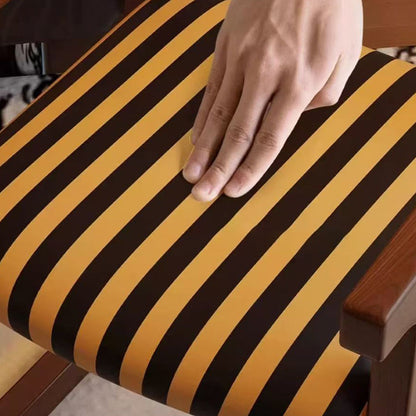 Traditional French Square Upholstered Fabric Rubber Wood Solid Wood Multilayer Board Dining Chair Backrest Armrest For Dining Room