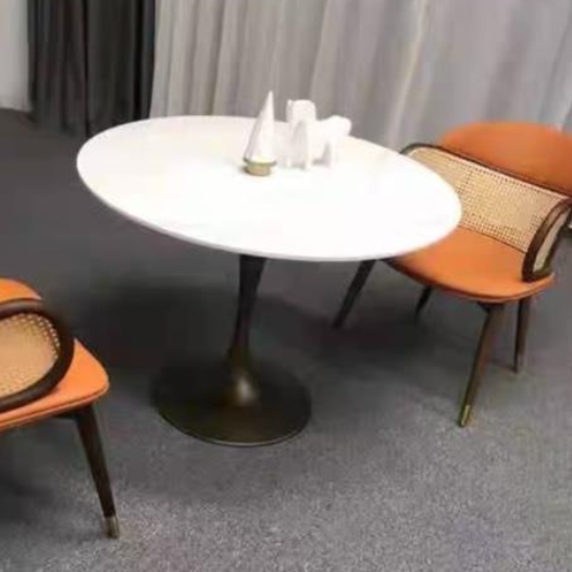 Traditional Japanese Arc Faux Leather Ash Dining Chair Backrest Armrest For Dining Room