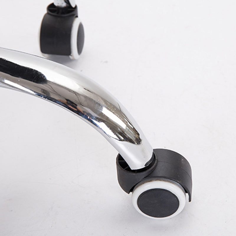 Modern Minimalist Curved PU Leather PVC Electroplate Steel Bar Stool Backless Armless For Dining Room