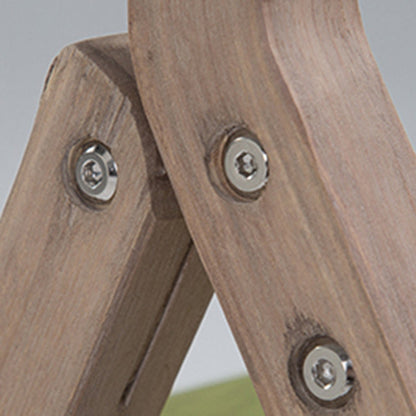 Traditional Rustic Curved Foldable Cotton Linen Hemp Rope Solid Wood Dining Chair Backrest Armrest For Dining Room