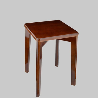Modern Minimalist Square Solid Wood Low Stool Backless Armless For Dining Room