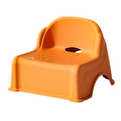 Modern Minimalist Kids Square PP Low Stool Backrest Armless For Living Room