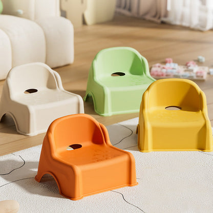 Modern Minimalist Kids Square PP Low Stool Backrest Armless For Living Room