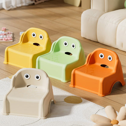 Modern Minimalist Kids Square PP Low Stool Backrest Armless For Living Room