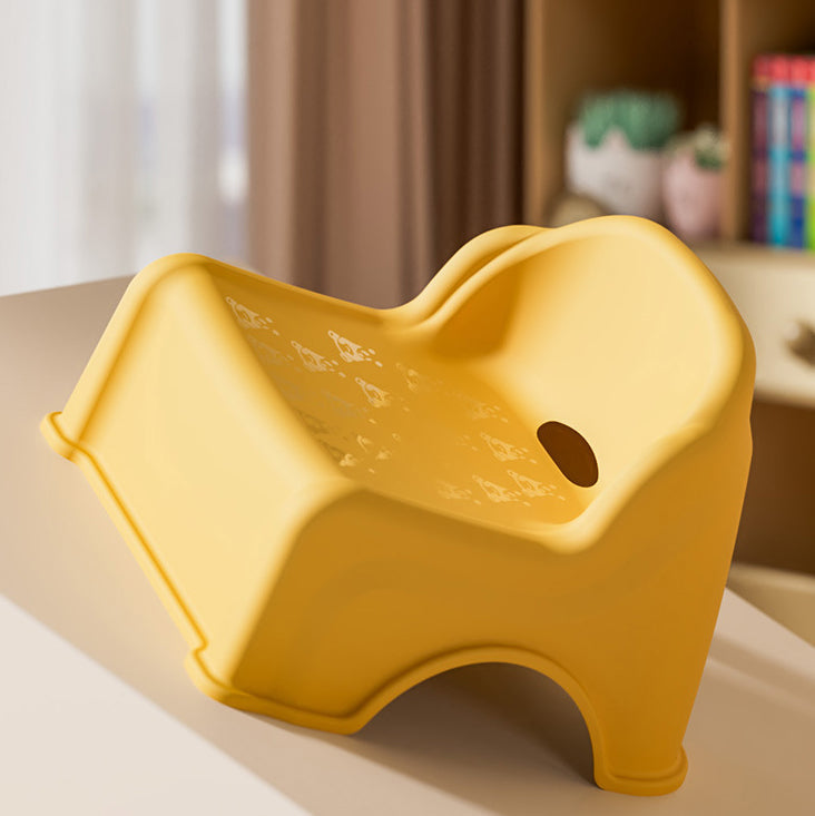 Modern Minimalist Kids Square PP Low Stool Backrest Armless For Living Room