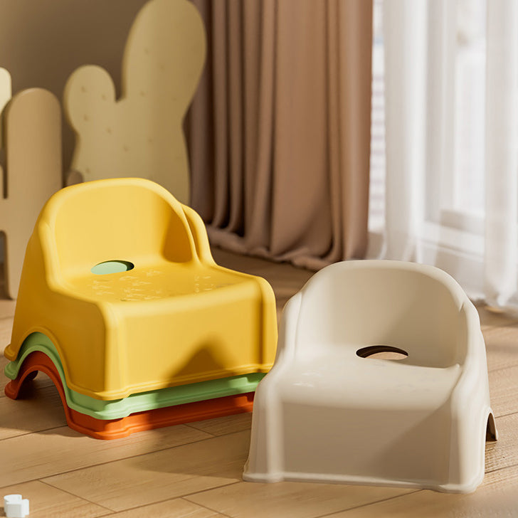 Modern Minimalist Kids Square PP Low Stool Backrest Armless For Living Room