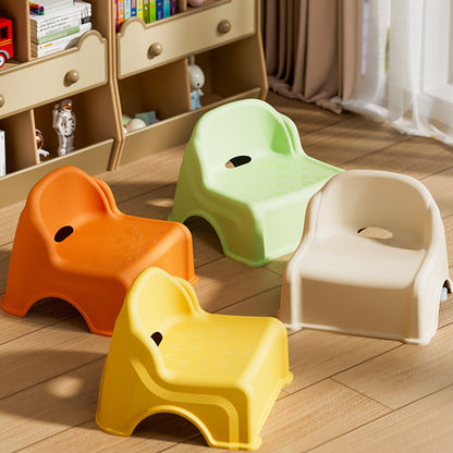 Modern Minimalist Kids Square PP Low Stool Backrest Armless For Living Room