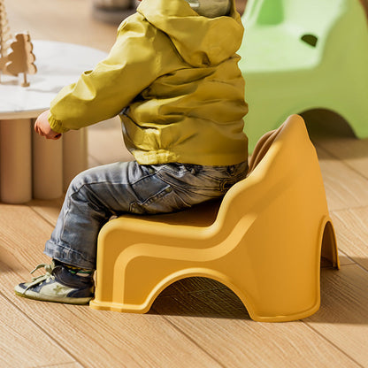 Modern Minimalist Kids Square PP Low Stool Backrest Armless For Living Room