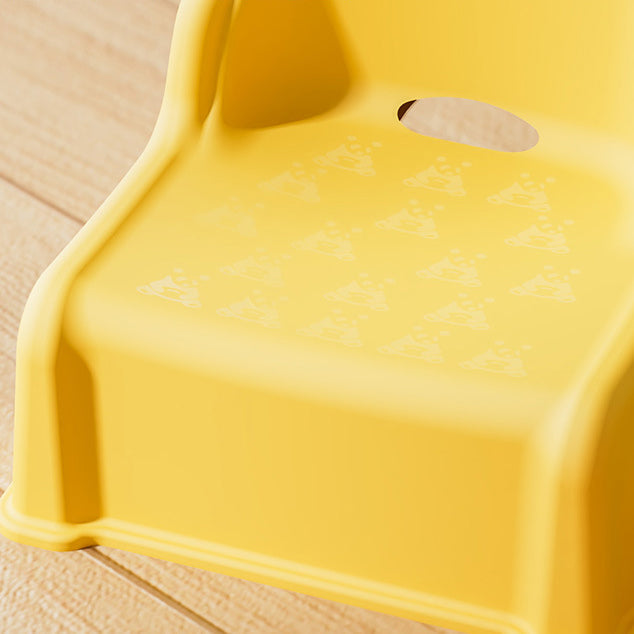 Modern Minimalist Kids Square PP Low Stool Backrest Armless For Living Room