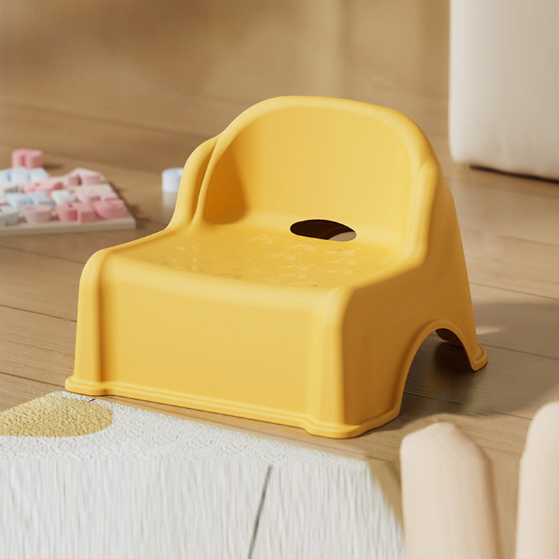 Modern Minimalist Kids Square PP Low Stool Backrest Armless For Living Room