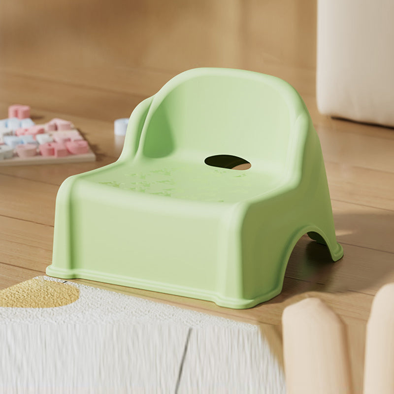Modern Minimalist Kids Square PP Low Stool Backrest Armless For Living Room
