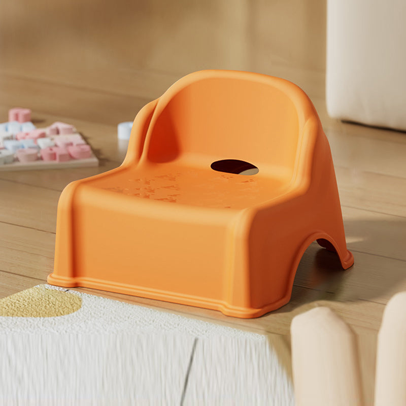 Modern Minimalist Kids Square PP Low Stool Backrest Armless For Living Room
