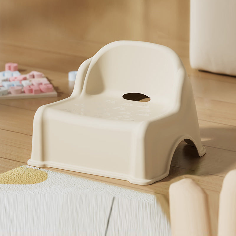 Modern Minimalist Kids Square PP Low Stool Backrest Armless For Living Room