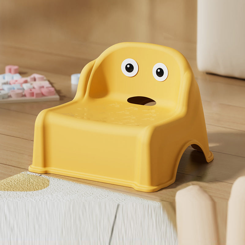 Modern Minimalist Kids Square PP Low Stool Backrest Armless For Living Room