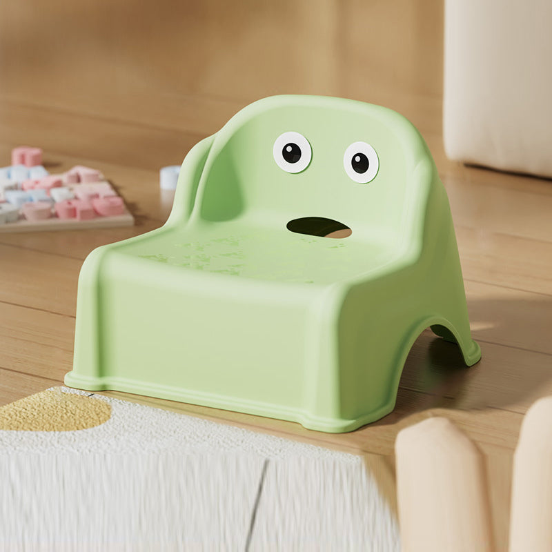 Modern Minimalist Kids Square PP Low Stool Backrest Armless For Living Room