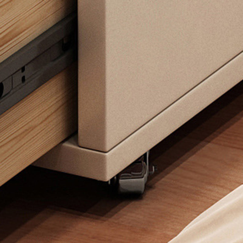 Modern Simplicity Artificial Leather Wood Makeup Vanity 2 - Drawer For Bedroom