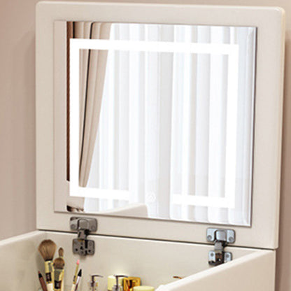 Modern Simplicity Artificial Leather Wood Makeup Vanity 2 - Drawer For Bedroom