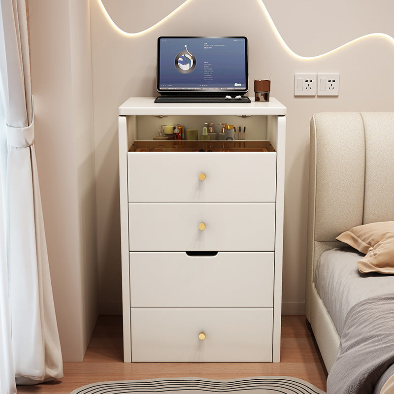 Modern Simplicity Artificial Leather Wood Makeup Vanity 2 - Drawer For Bedroom