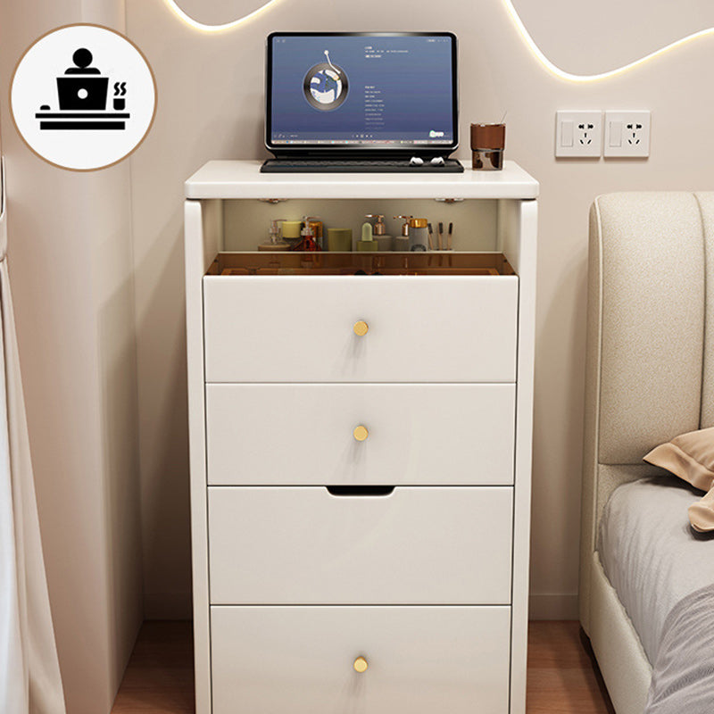 Modern Simplicity Artificial Leather Wood Makeup Vanity 2 - Drawer For Bedroom