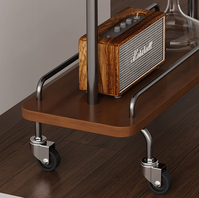 Contemporary Scandinavian Rectangle Artificial Board Painted Metal Side Table 3 - Tier For Dining Room