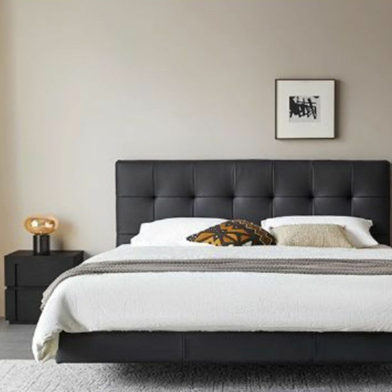 Modern Minimalist Square Cube Solid Wood Hardware Nightstand 2 - Drawer For Bedroom