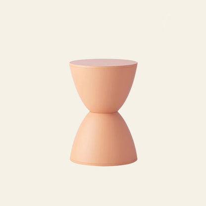 Modern Minimalist PP Hourglass-Shaped Stool Chair For Bedroom & Living Room