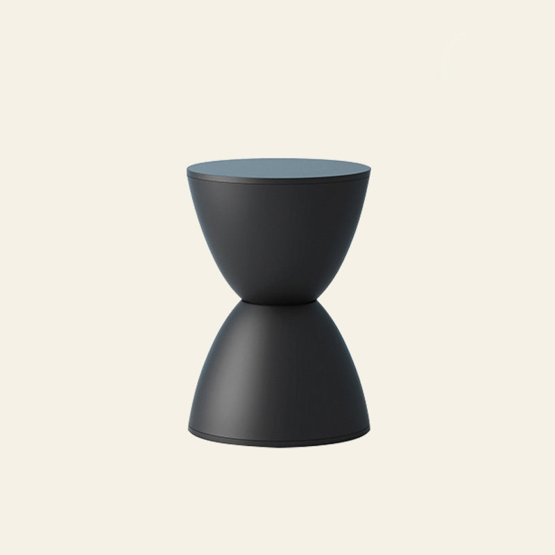 Modern Minimalist PP Hourglass-Shaped Stool Chair For Bedroom & Living Room