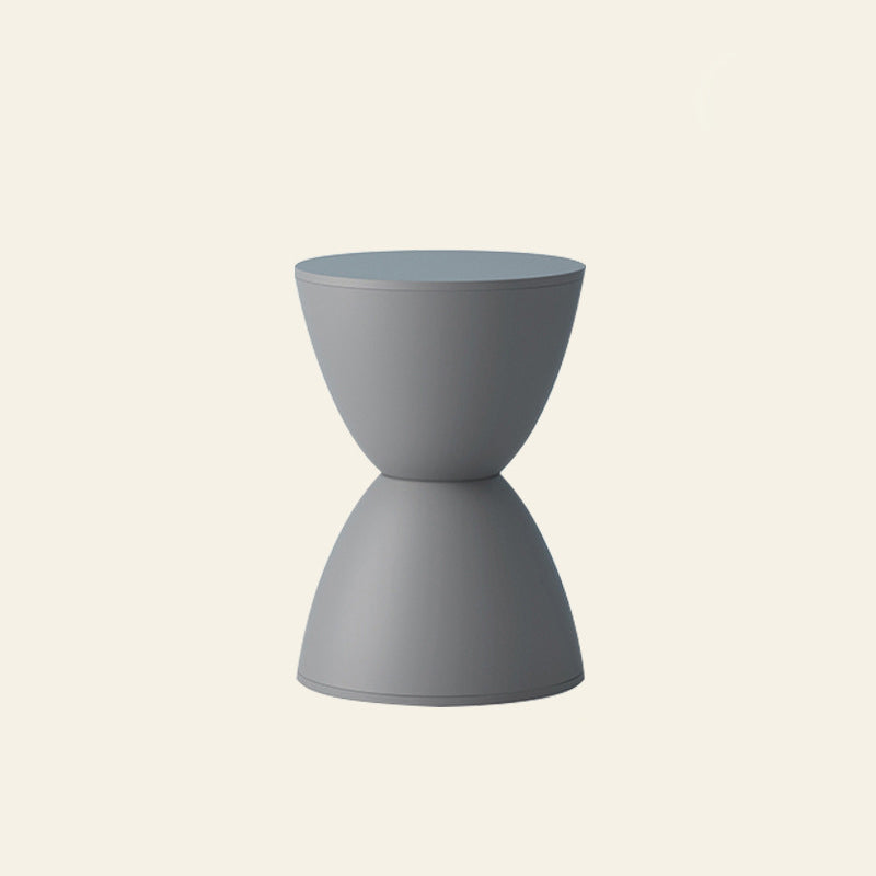 Modern Minimalist PP Hourglass-Shaped Stool Chair For Bedroom & Living Room
