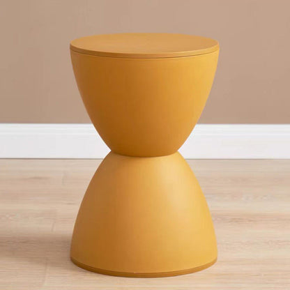 Modern Minimalist PP Hourglass-Shaped Stool Chair For Bedroom & Living Room