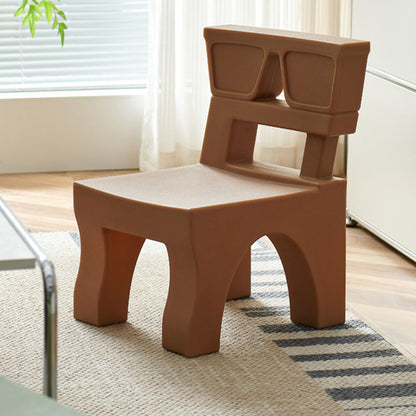 Contemporary Nordic Plastic Square Low Stool For Kids Bedroom & Living Room