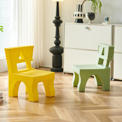 Contemporary Nordic Plastic Square Low Stool For Kids Bedroom & Living Room
