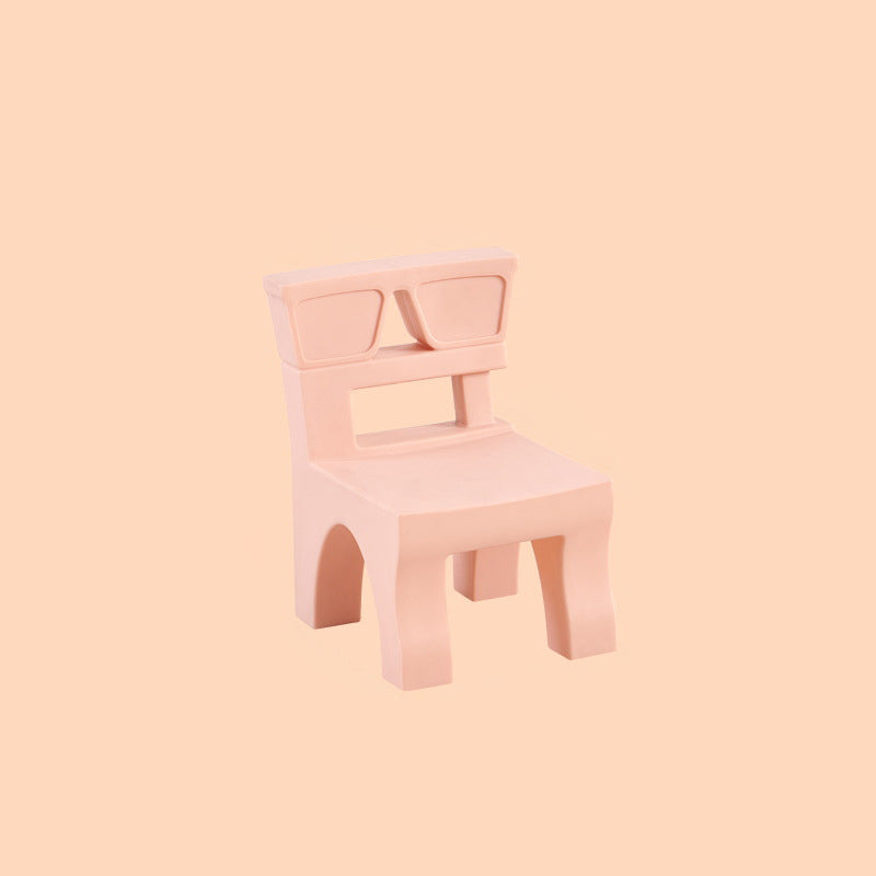 Contemporary Nordic Plastic Square Low Stool For Kids Bedroom & Living Room