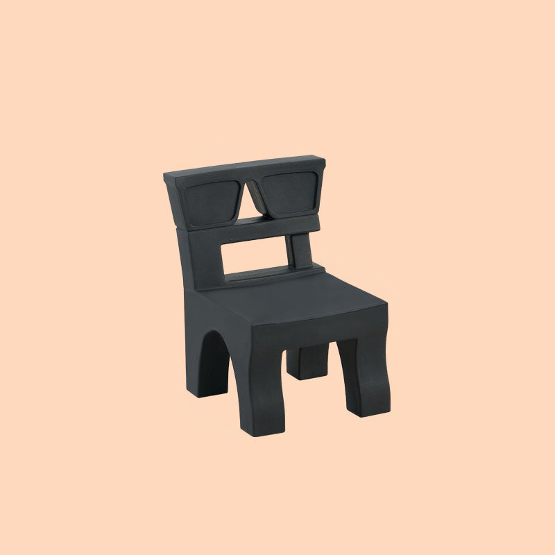 Contemporary Nordic Plastic Square Low Stool For Kids Bedroom & Living Room