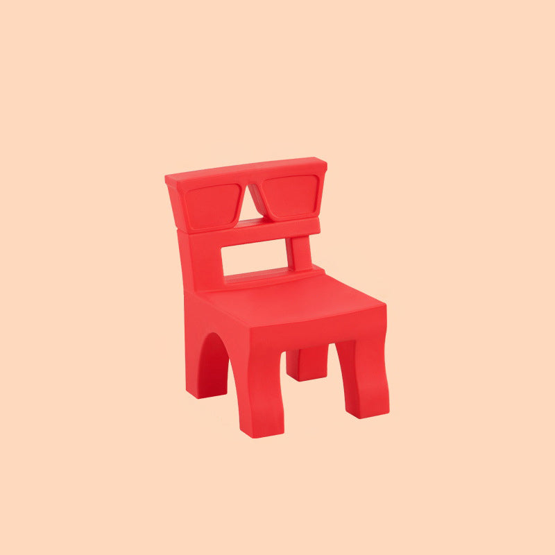 Contemporary Nordic Plastic Square Low Stool For Kids Bedroom & Living Room