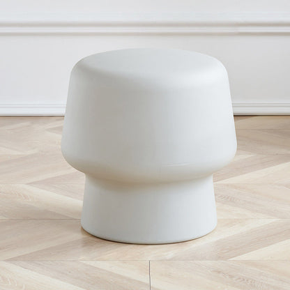 Contemporary Creative Plastic Mushroom Round Low Stool For Bedroom & Living Room Seating