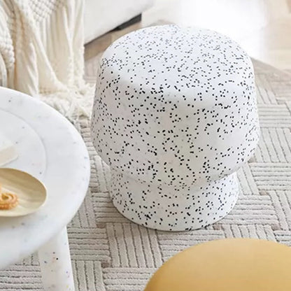 Contemporary Creative Plastic Mushroom Round Low Stool For Bedroom & Living Room Seating