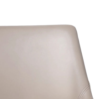 Modern Minimalist PU Leather & Carbon Steel Curved Bar Stool For Dining Room & Living Room