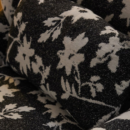 Traditional Vintage Cotton Linen Faux Leather Wood Square Sofa Armchair For Living Room And Bedroom